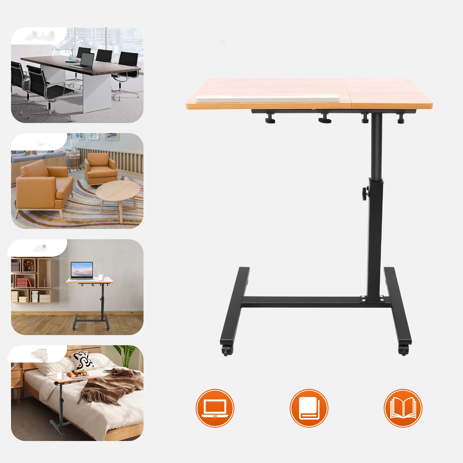 Desk Setup Ideas - Regulowany stolik na laptopa, obracany o