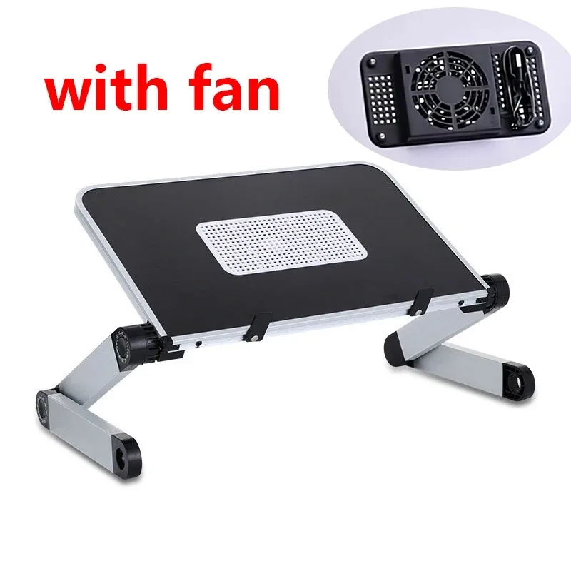 Desk Setup Ideas - Regulowany stojak na laptopa z wentylatorem