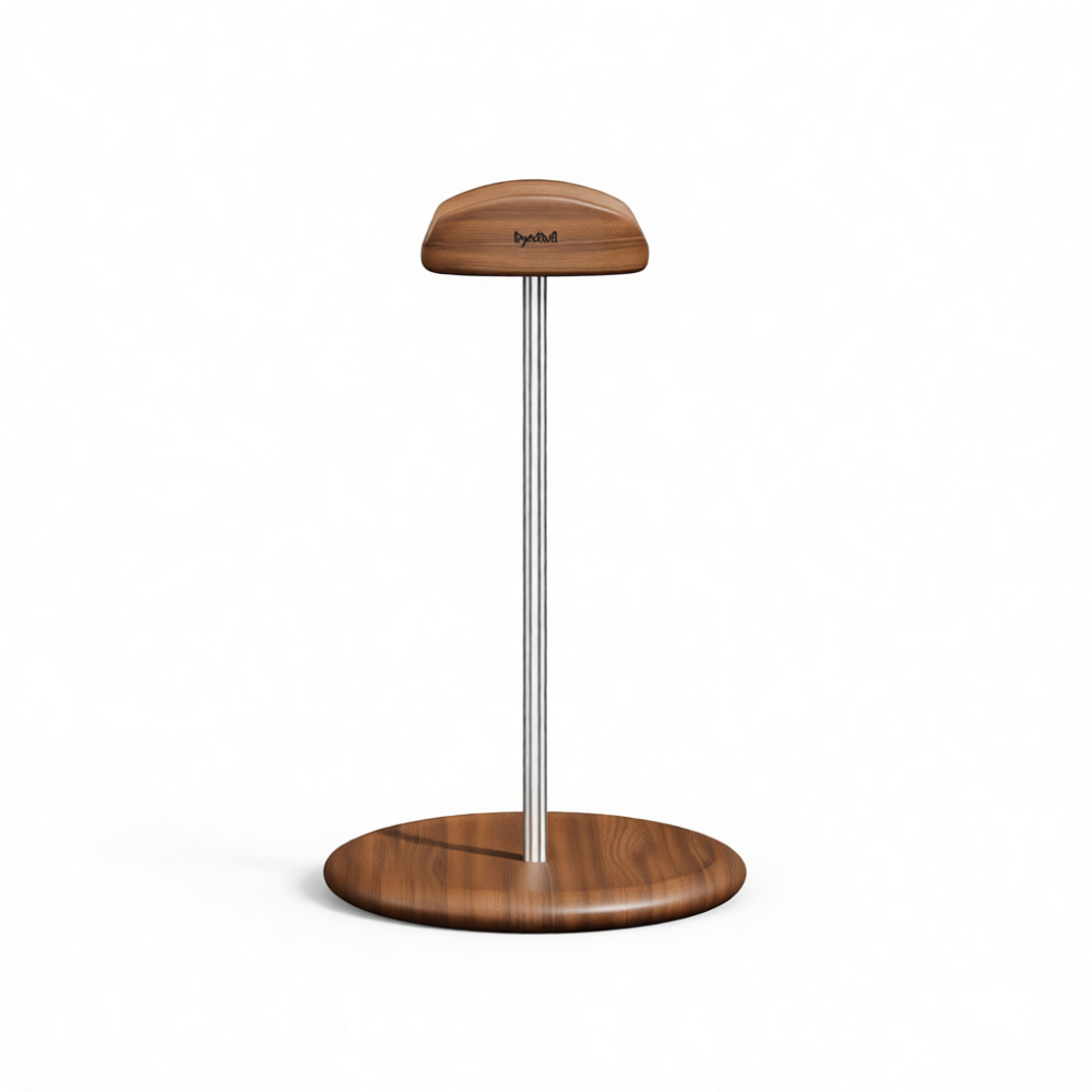 Desk Setup Headphone Stand - Stojak na słuchawki z litego drewna,