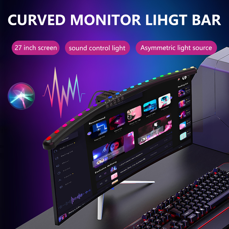 Listwa świetlna RGB do monitor – Desk Setup No Monitor recenzja i cena