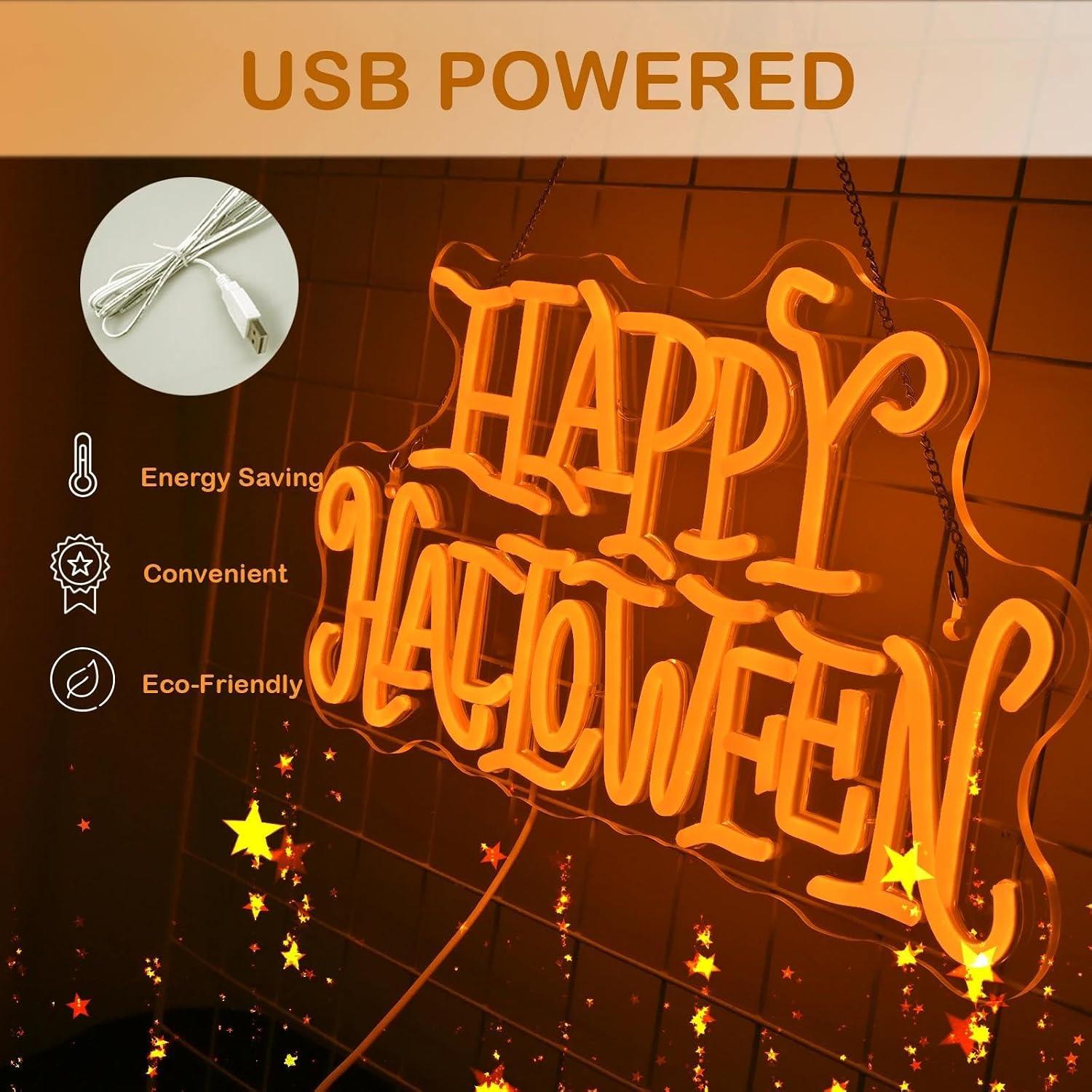 Neonowy znak „Happy Halloween” – Ambient Light Bar Usb recenzja i cena