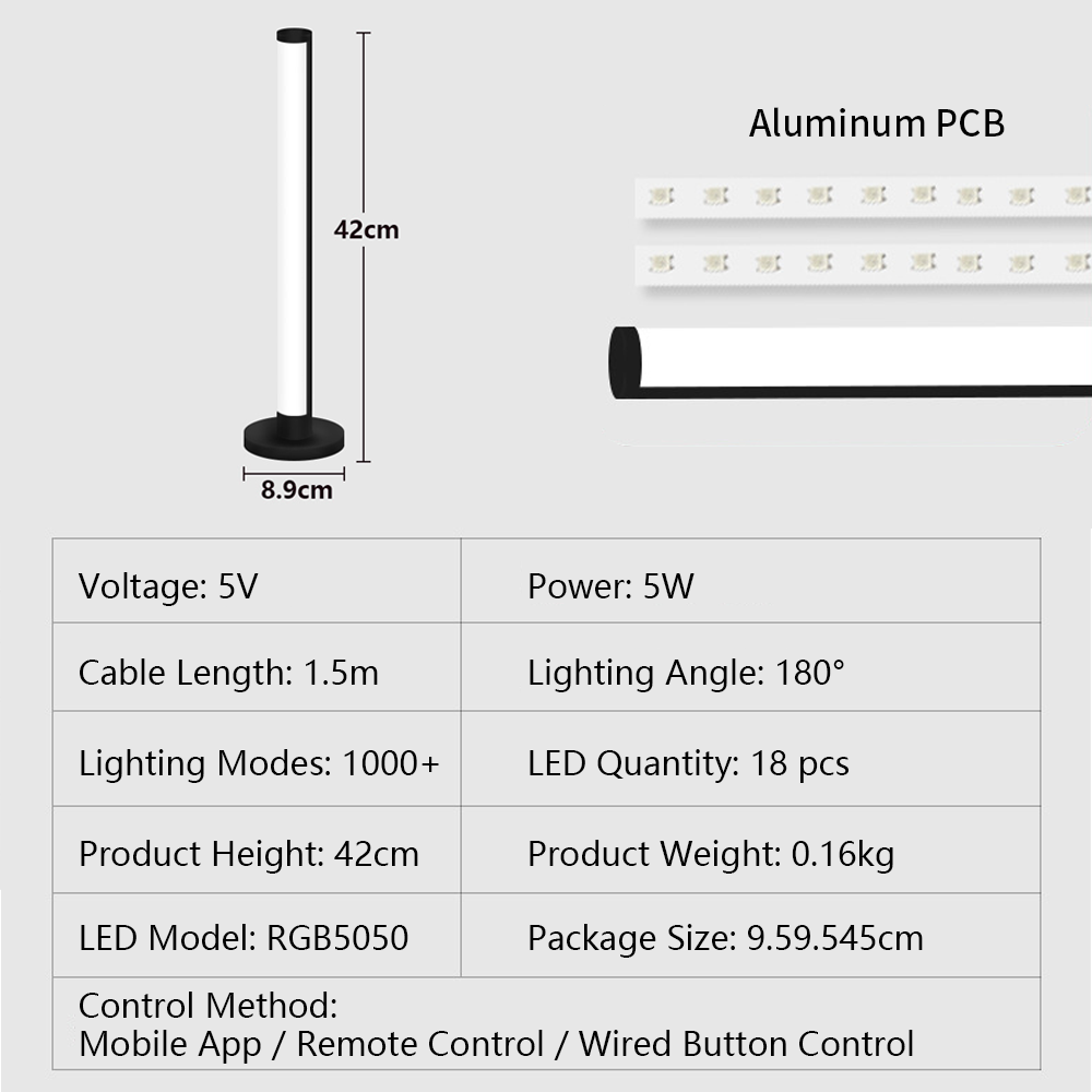Muzyczny rytmiczny pasek świet – Ambient Light Bar Usb recenzja i cena