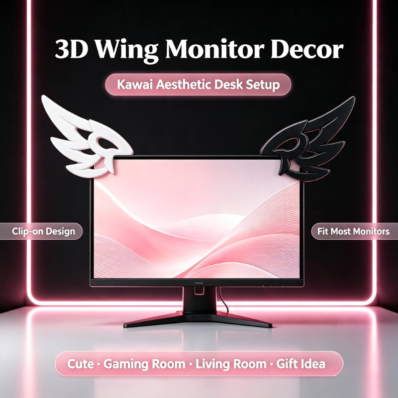 Urocze 3D ozdoby w kształcie s – Desk Setup No Monitor recenzja i cena