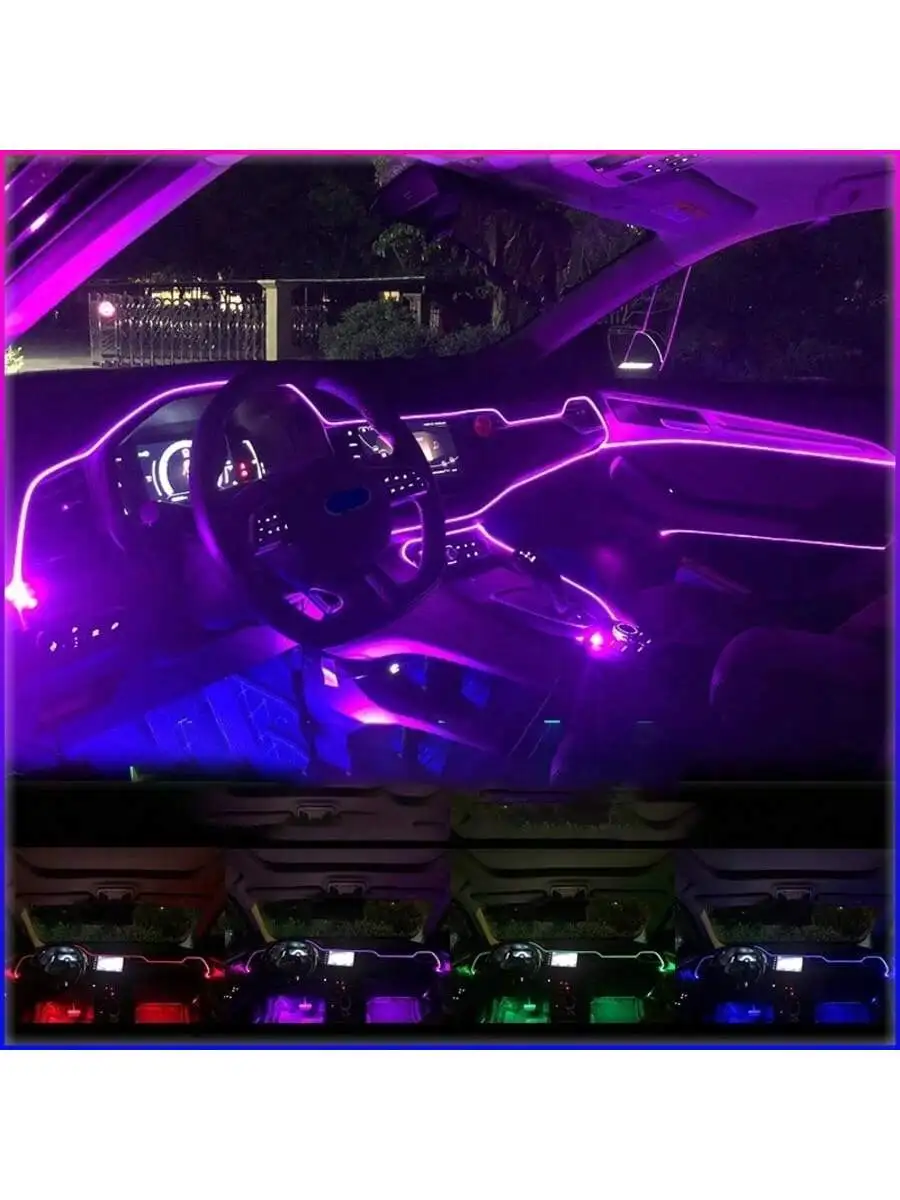 Oświetlenie wnętrza samochodu, – Ambient Light Bar Usb recenzja i cena