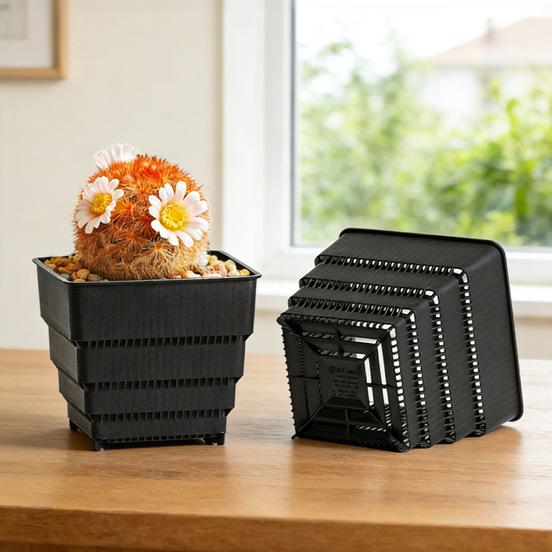 MESHPOT Zestaw 6 Kwadratowych  – Desk Setup Plant recenzja i cena