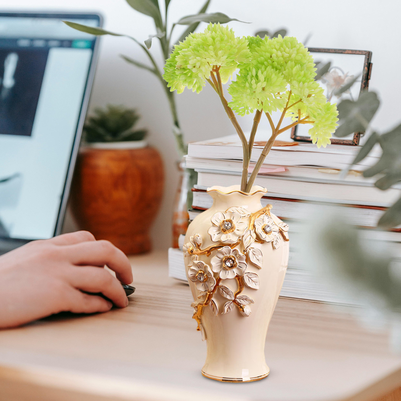 Realistyczne sztuczne sukulent – Desk Setup Plant recenzja i cena