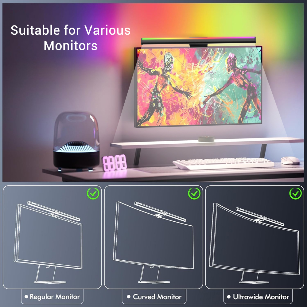 Listwa świetlna Wi-Fi do monit – Desk Setup No Monitor recenzja i cena