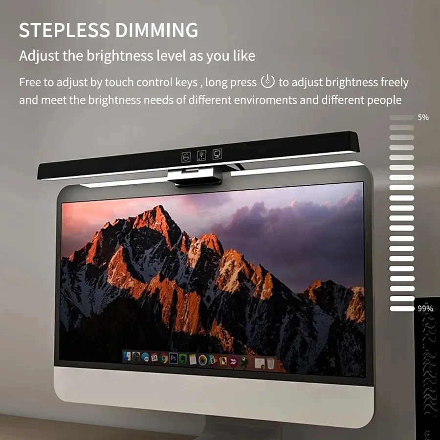 Lampa LED na monitor 33cm 50cm – Desk Setup No Monitor recenzja i cena